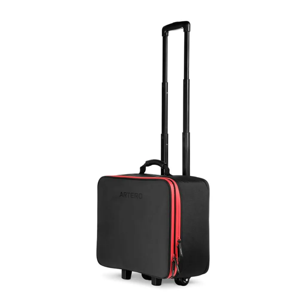 f241_1 Artero Pandora Suitcase With Wheels Black & Red 2.webp