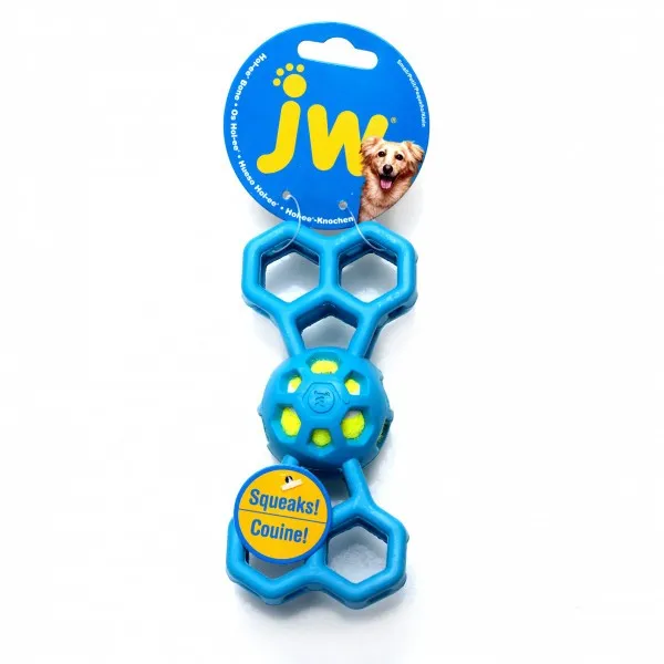 JW Hol-ee Bone met squeaker Medium.webp