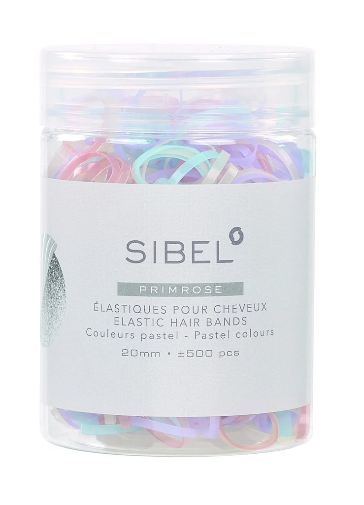 [1220056] Elastic Hair Ties Pastel 19mm 500pcs