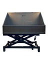 Elektr. Bad LARGE Zwart 140x60cm Hoge wand incl. Rooster
