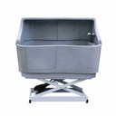 Elektrisch kunststof bad Doggy Groom Grijs met Spatwand