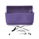 Elektrisch kunststof bad Doggy Groom Purple met Spatwand