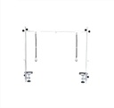 Grooming Arm / Beugel Doggy dubbel DG  90 - 120 cm.