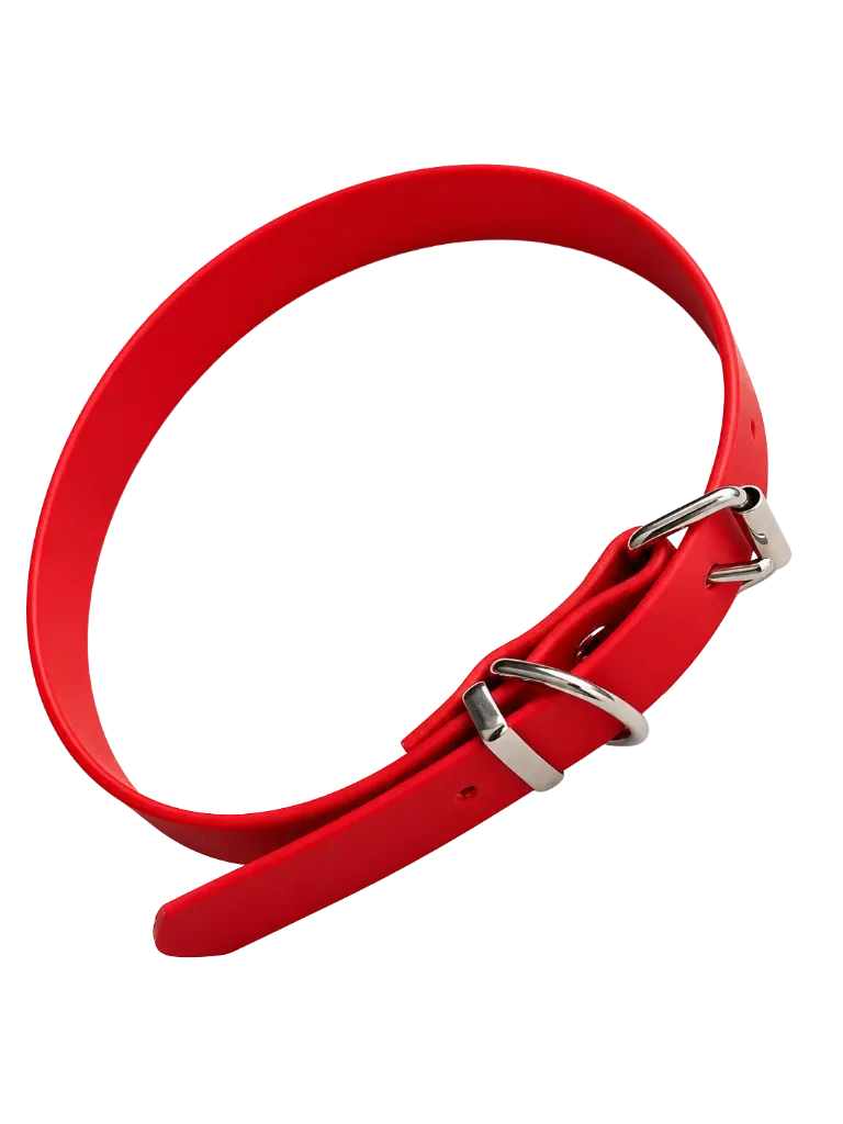 [1270215] Halsband Biothane  Rood 20 mm 34 - 44cm