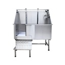 Inox Bad Doggy Groom met mengkraan en trap