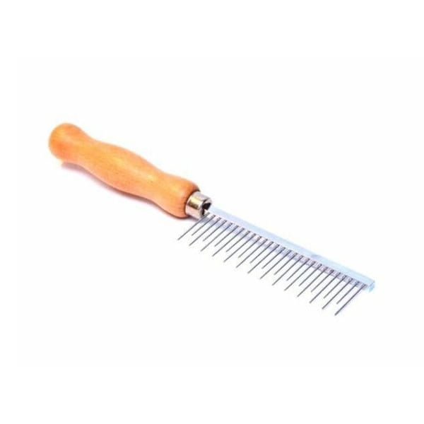 [1600461] Kam extra groot houten handvat Ontwoller - Made in England