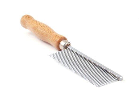 [1600400] Kam fijn Houten Handv. long pins - Made in England