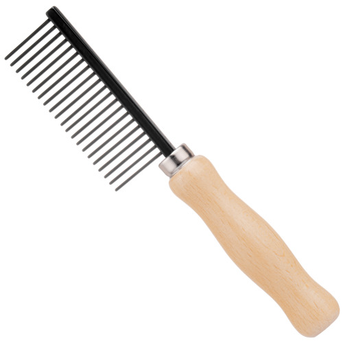 [1600341] Kam grof houten handvat  anti-statisch - Made in England