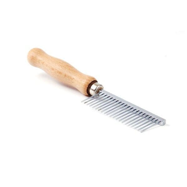 [1600340] Kam grof houten handvat - Made in England