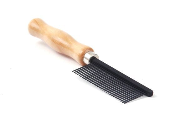 [1600331] Kam med. houten handvat anti-statisch - Made in England