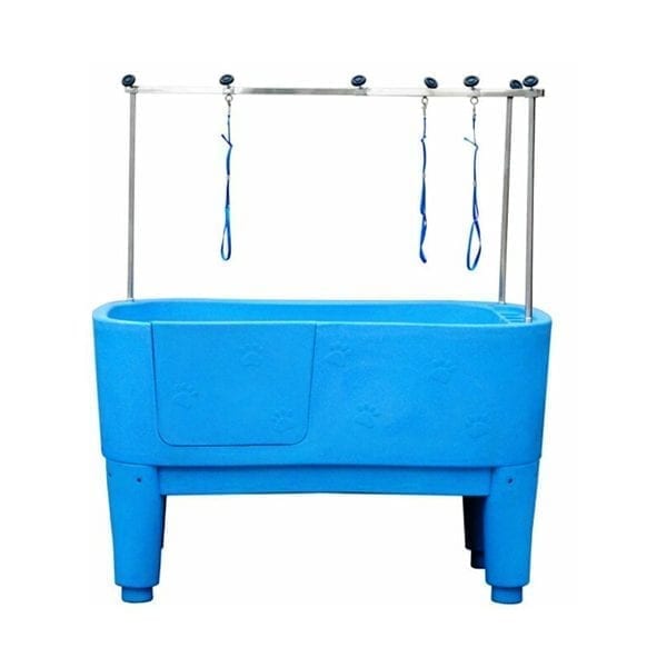 [1300371B] Kunststof bad Doggy Groom blauw