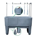 Kunststof bad Doggy Groom grijs