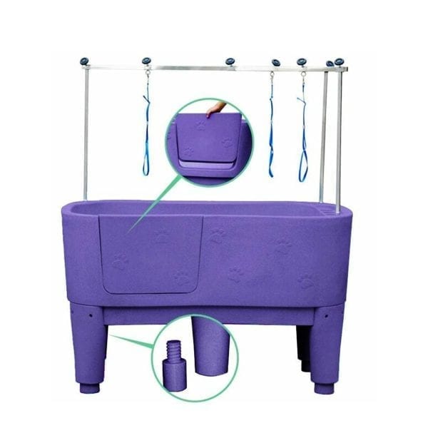 Kunststof bad Doggy Groom purple