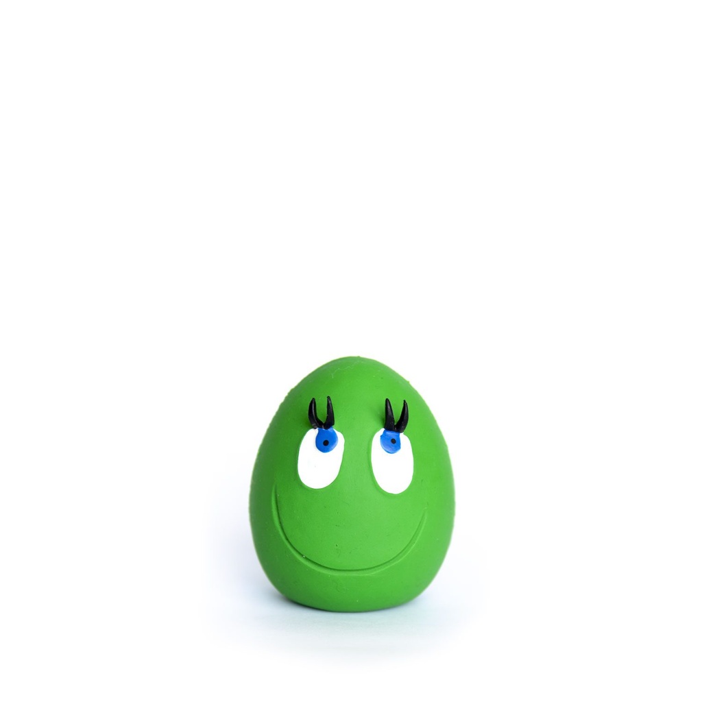 [1120269G] Lanco Latex Smiley Eggs L Groen 11 x 8 x 8