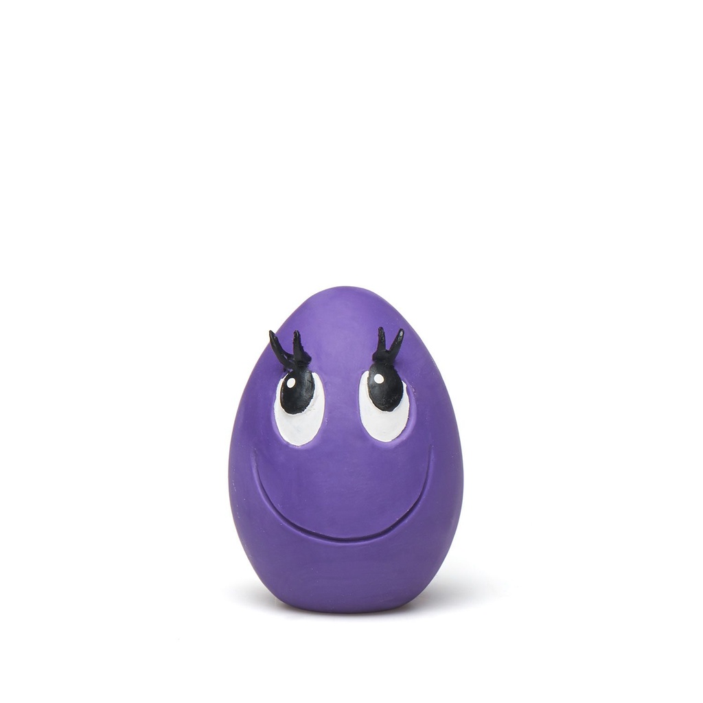 [1120269P] Lanco Latex Smiley Eggs L Paars 11 x 8 x 8