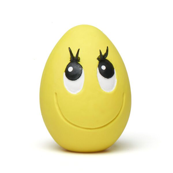 [1120270Y] Lanco Latex Smiley Eggs XL Geel 14 x 10.3 x 10.3