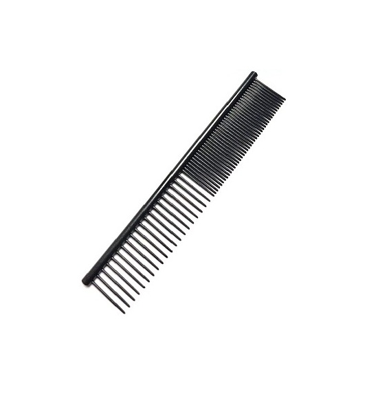 Metalen kam 17cm.med/large - Round Back - Black Antistatisch T 25mm
