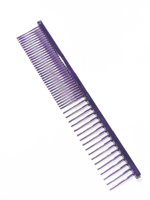 Metalen kam 18cm. medium/large Antistatisch Purple