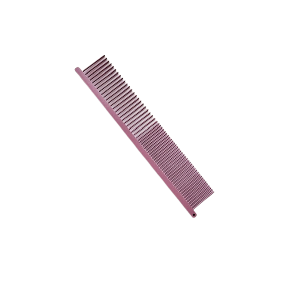 [1600102R] Metalen kam 19cm. medium/large Antistatisch Pink