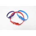 Riemset Nylon Wit/Zwart Smal 15 mm