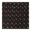 Rubber Traanmotief zwart 100 cm.  x  150 cm.