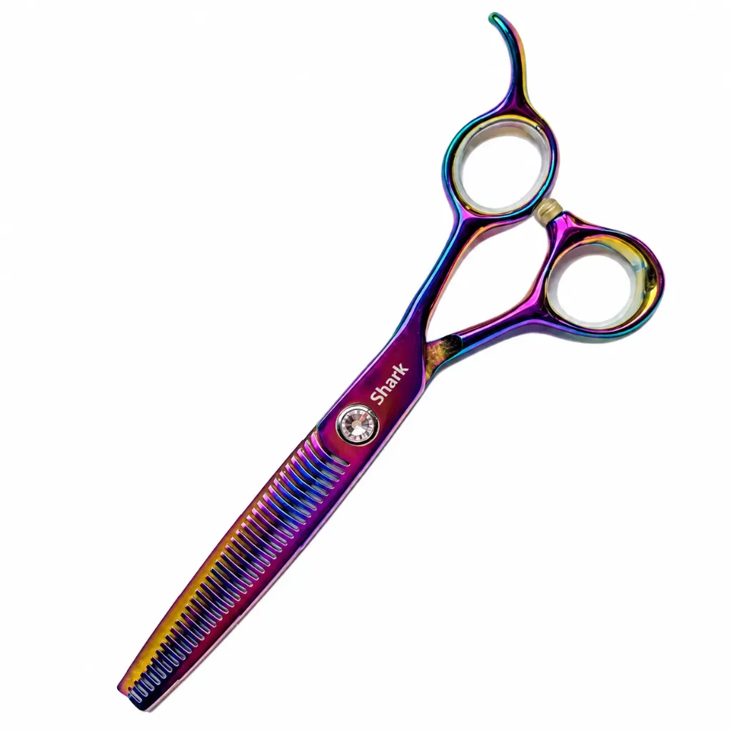 [1530522PK] SHARK Profi Pink-Purple 6,5"  -16,5 cm Dubbel Effileer 36T