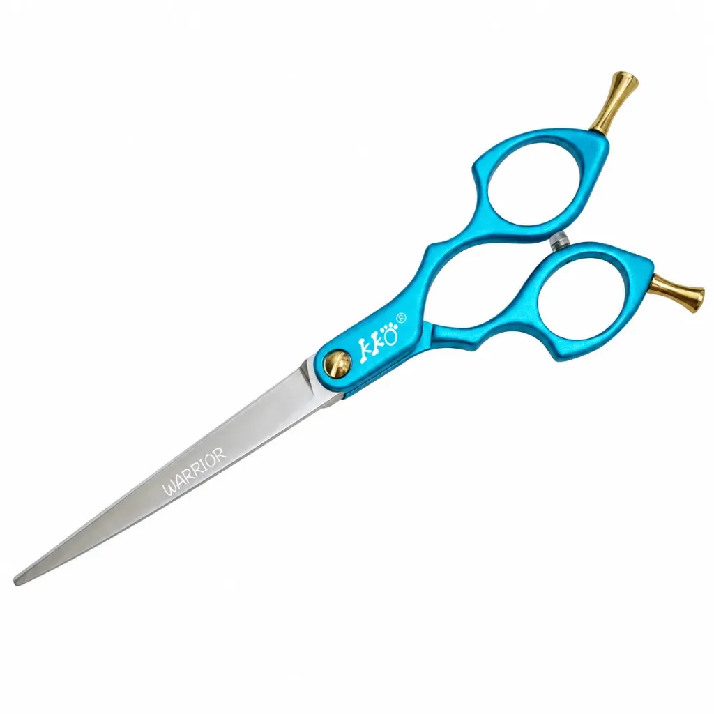 [1530403AB] SHARK WARRIOR Aluminium Handle 7" Schaar 18 cm. Blauw