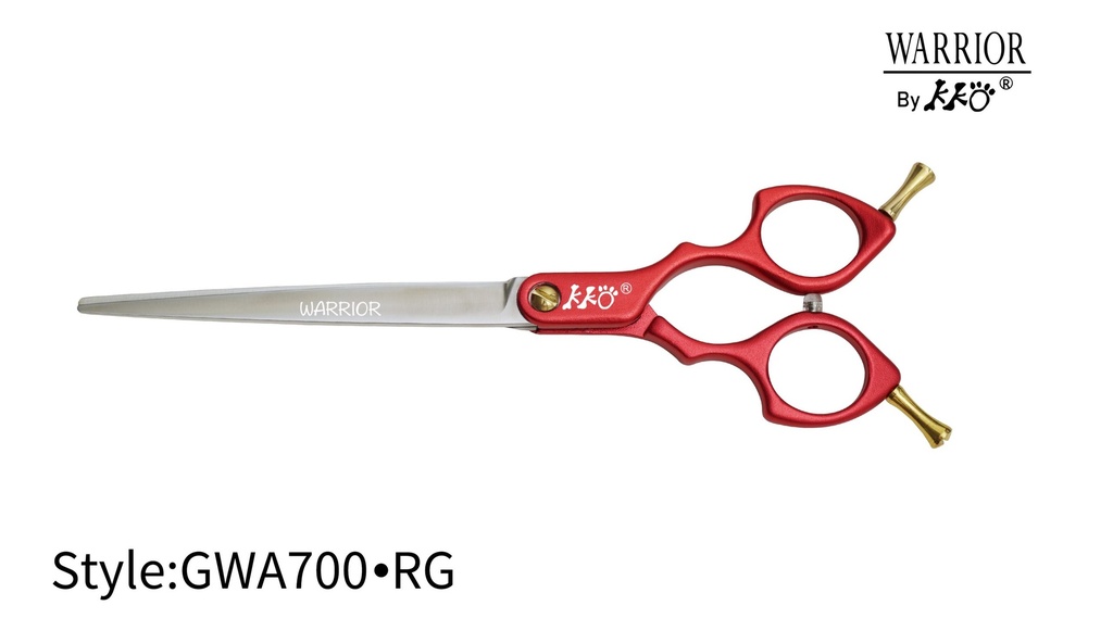 [1530403AR] SHARK WARRIOR Aluminium Handle 7" Schaar 18 cm. Rood