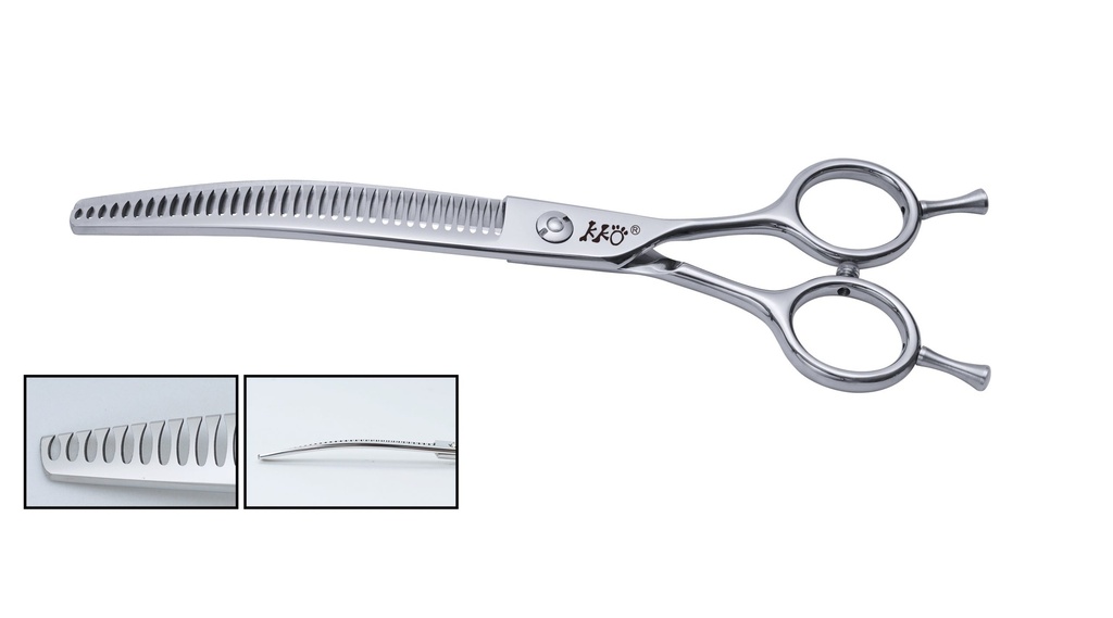 SHARK WARRIOR Profi Effileer - 7,5'' - 35T Gebogen