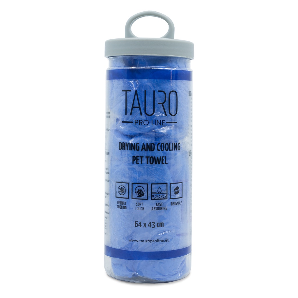 TAURO PRO LINE Drying and cooling pet towel 64x43 cm