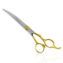 TAURO PRO LINE Scissor 18cm (7")  Golden Handles (Curved)