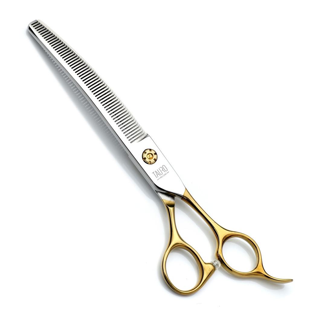 [1540667] TAURO PRO LINE Scissor 18cm (7") 56T Curved Gold Handles
