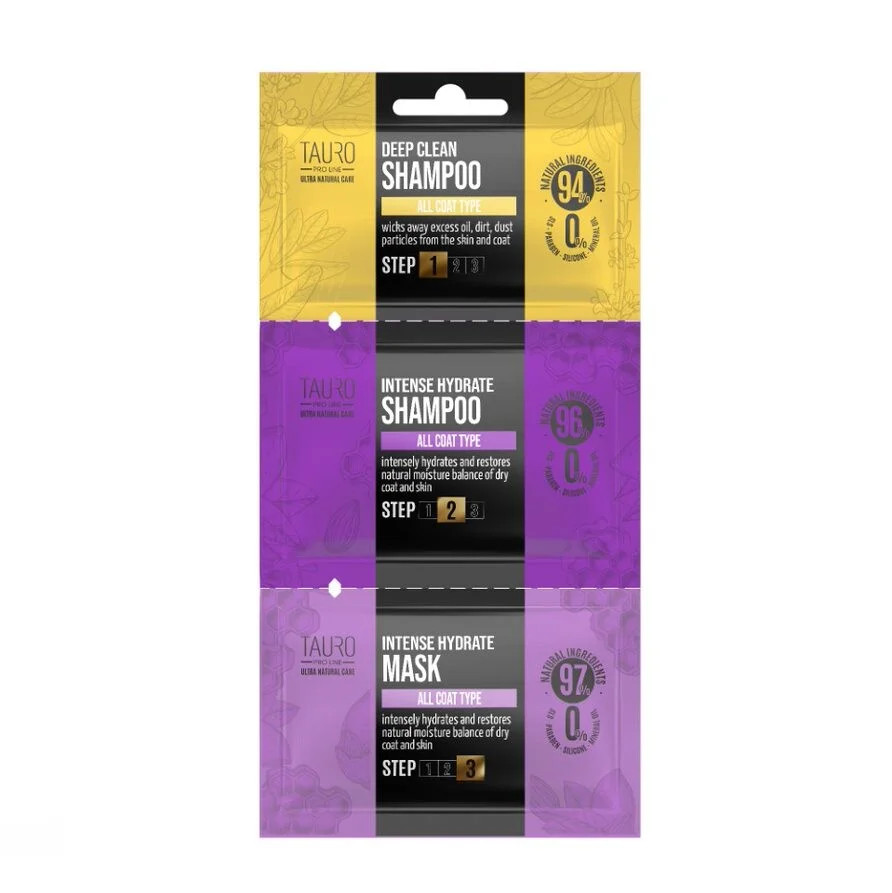 [1050091] TAURO PRO LINE UN Samples 3 Steps for intense hydrate