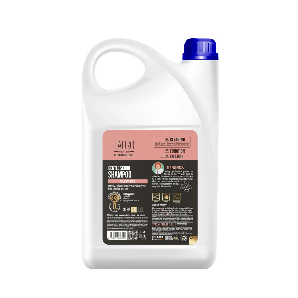 [1051001] TAURO PRO LINE UN Stap1 Gentle Scrub Shampoo 3,8L