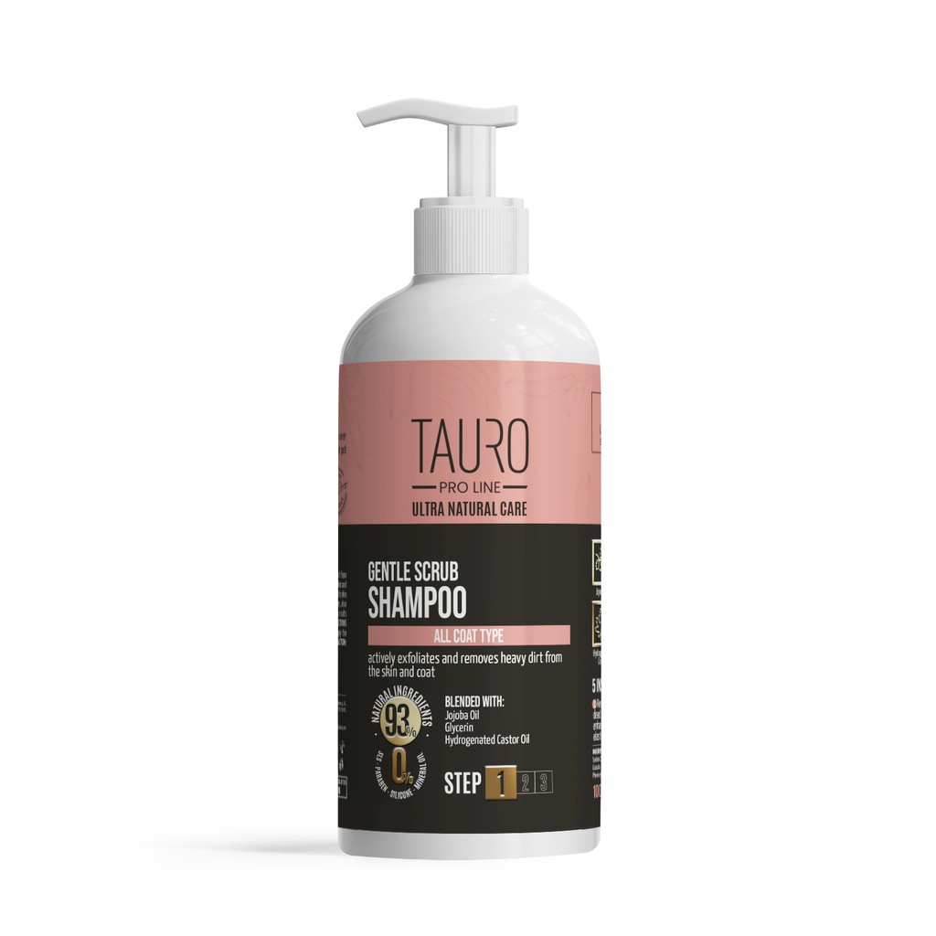 [1051000] TAURO PRO LINE UN Stap1 Gentle Scrub Shampoo 400 ml.