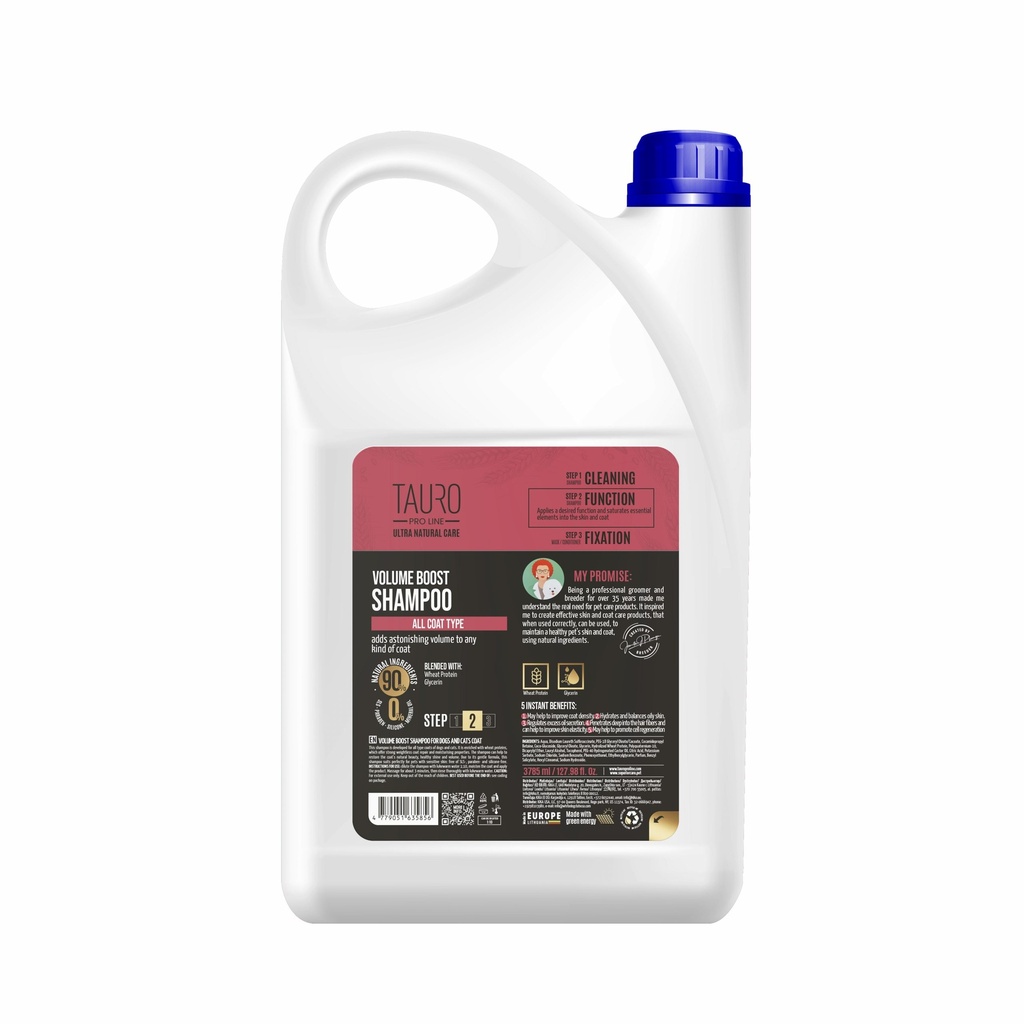 TAURO PRO LINE UN Stap2 Volume Boost Shampoo 3,8L