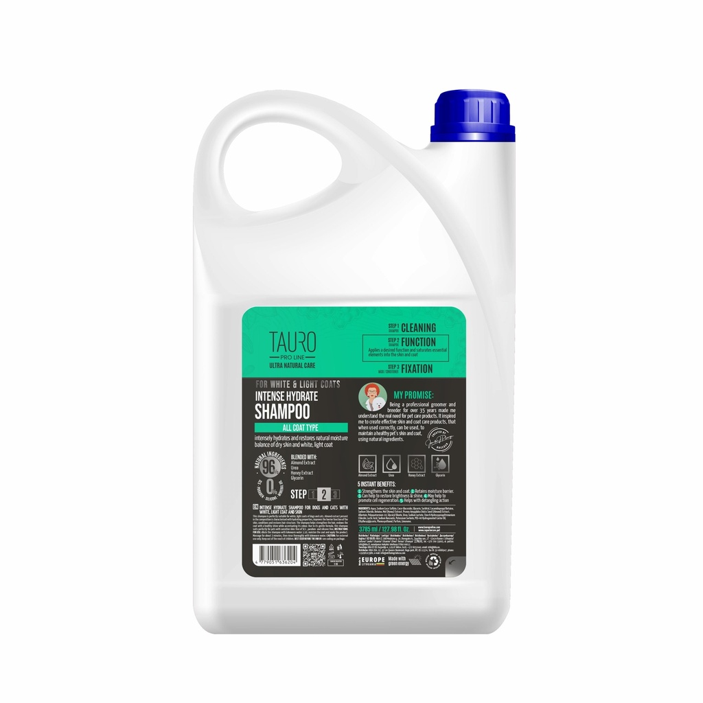 [1052051] TAURO PRO LINE UN Stap2 White Intense Hydrate Shampoo 3,8L