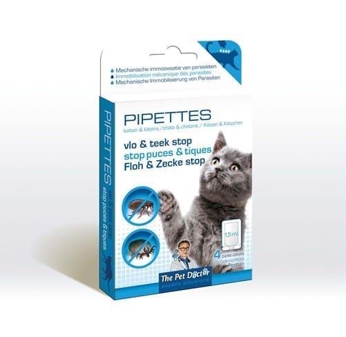 The Pet Doctor Pipetten Vlo en Teek Stop voor katten