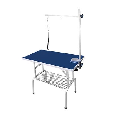 [1300081] Trimtafel  Doggy Groom (blauw blad) incl. enkele beugel