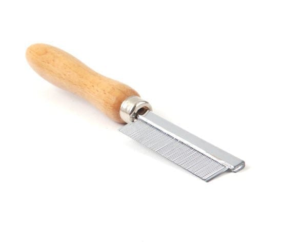 [1600310] Vlooienkam houten handvat  - Made in England