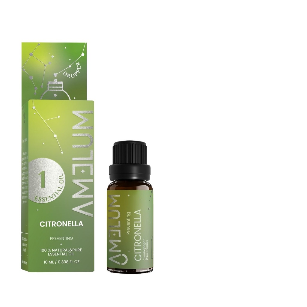 Amelum Citronella, lemongrass essential Piece oil, 10 ml
