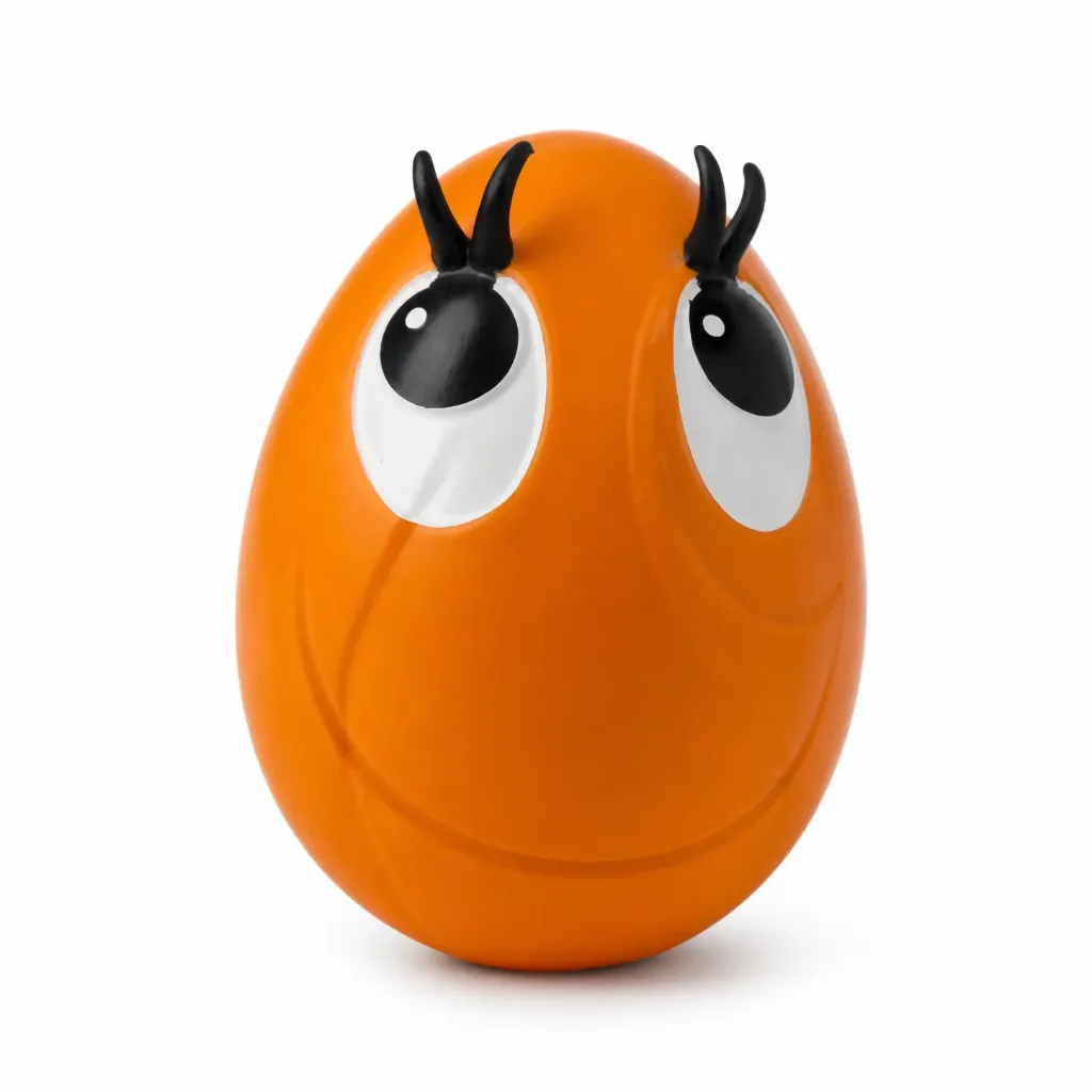 [1120270O] Lanco Latex Smiley Eggs XL Oranje 14 x 10.5 x 10.5