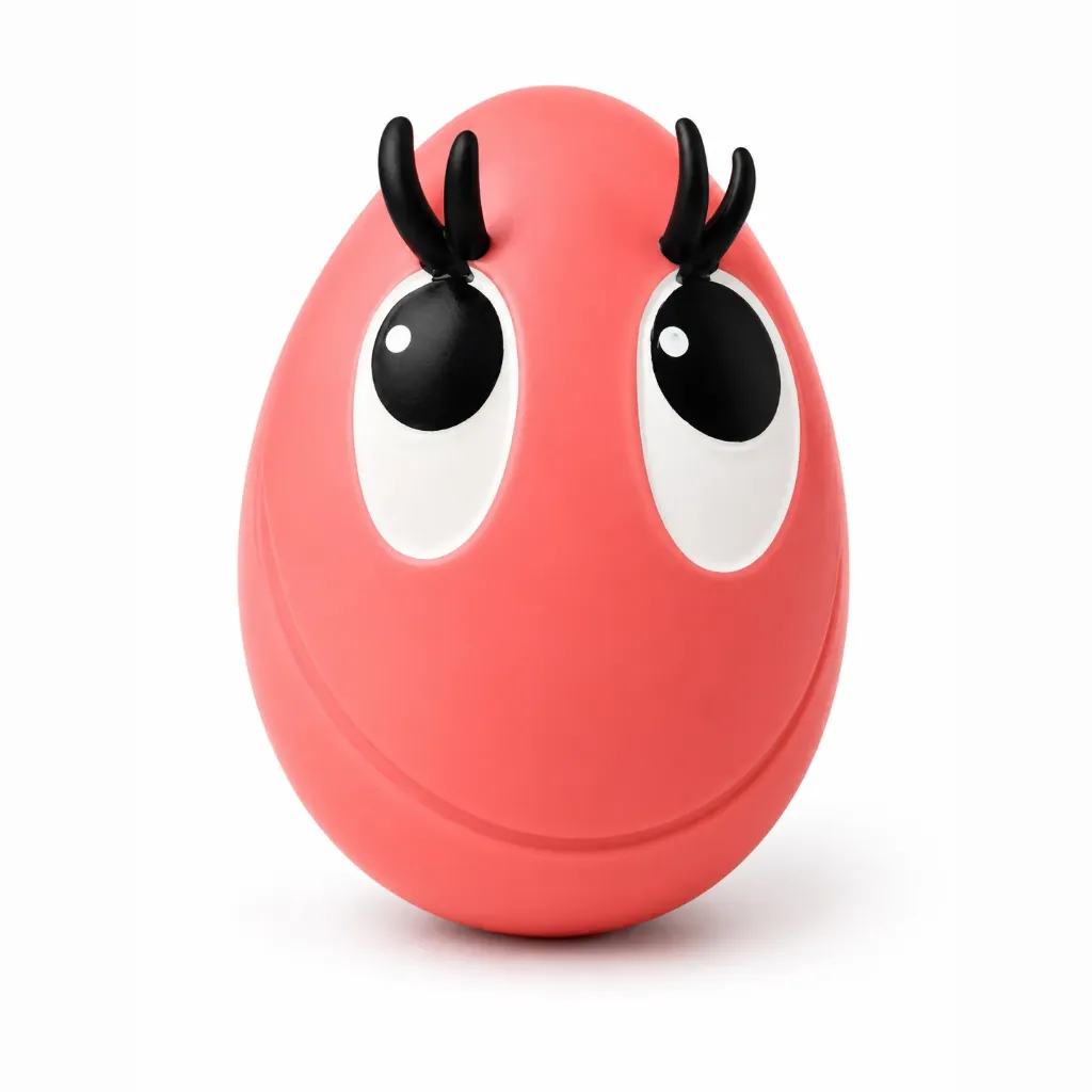 [1120270F] Lanco Latex Smiley Eggs XXL Roze 14 x 10.5 x 10.5