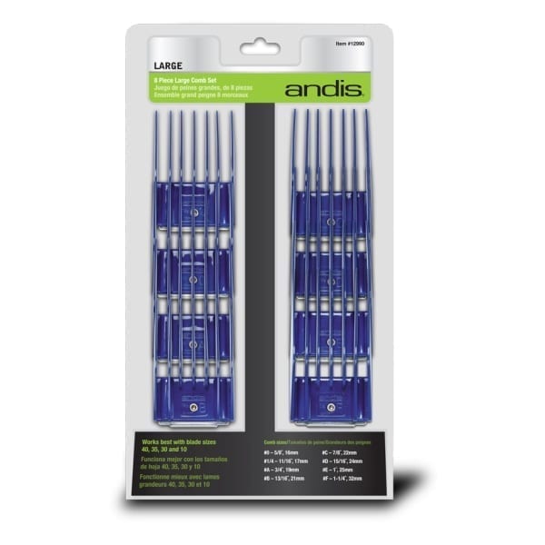 [1420351] Andis Set opzetkammen 8 stuks large