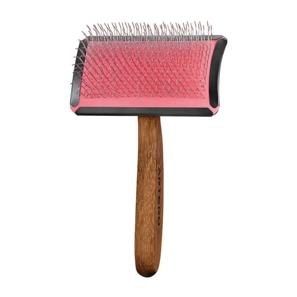[1700036C] ARTERO SIMBA - CURVED SLICKER BRUSH M PINK PIN 0,45x27MM P996 (M)