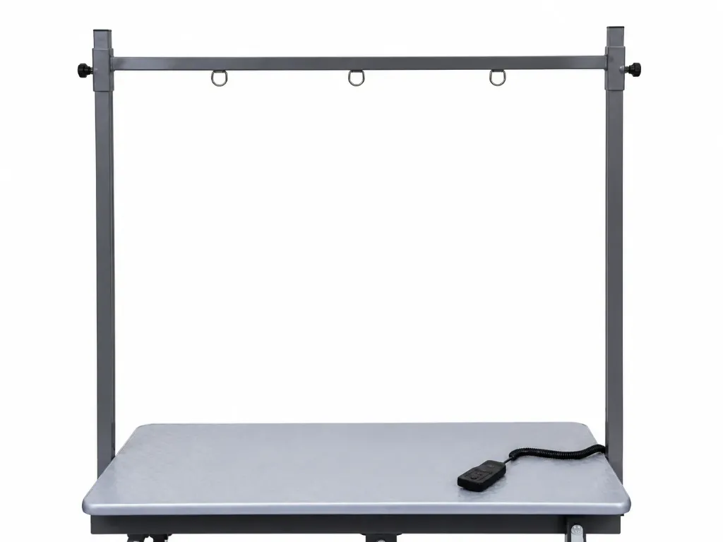 Dubbele Tafelbeugel Grijs King  / Super Scissor + Inox staander
