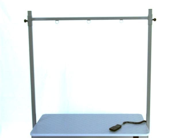Dubbele Tafelbeugel Grijs King  / Super Scissor + Inox staander