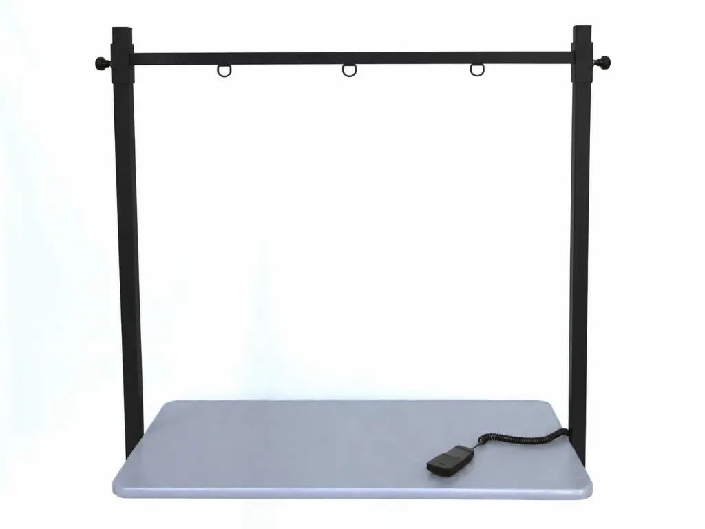 Dubbele Tafelbeugel Zwart King / Super Scissor + Inox staander