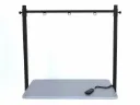 Dubbele Tafelbeugel Zwart King / Super Scissor + Inox staander