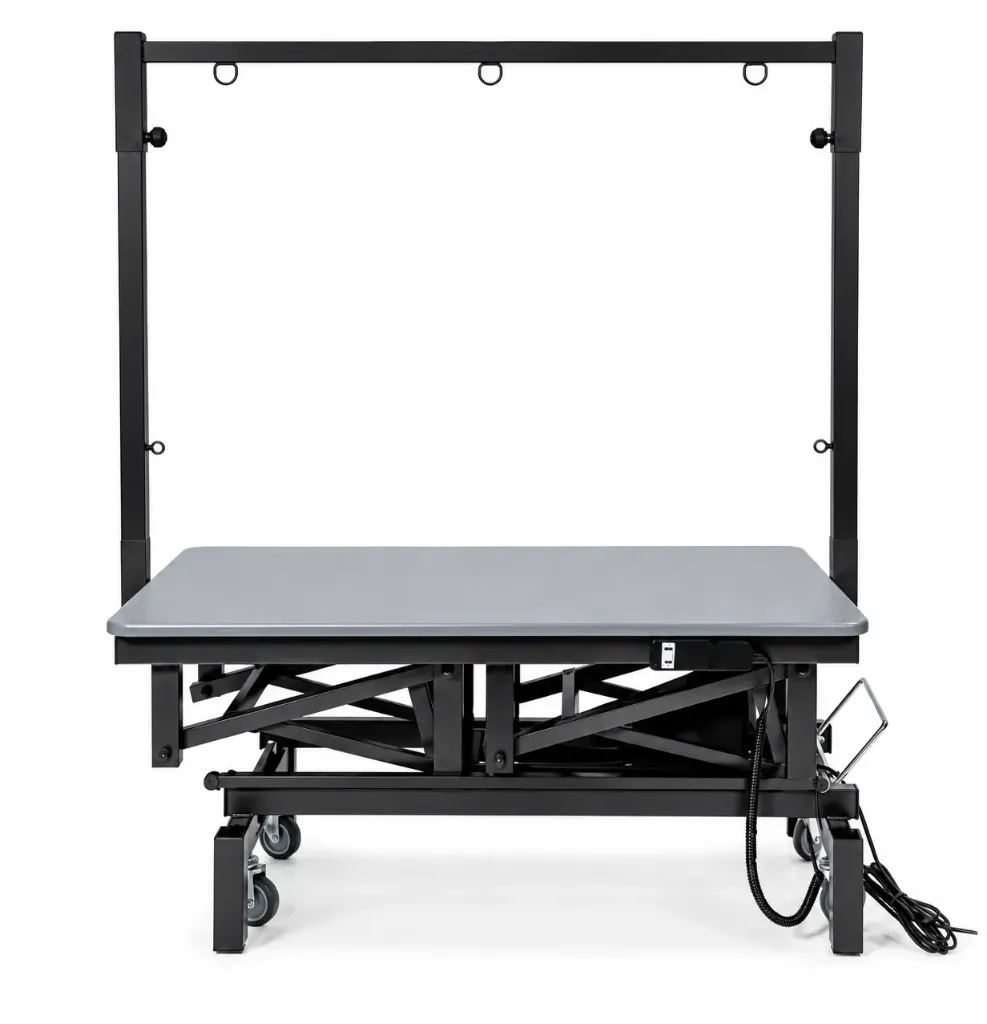 Elektrische Trimtafel Ravenstein met wielen Supra Zwart